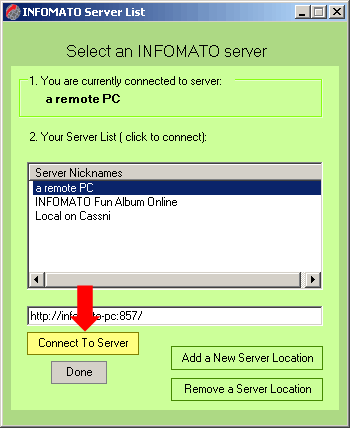 connect to server